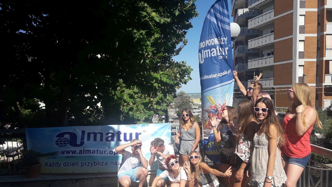 Włochy - Rimini - hotel Moroni - obóz rekreacyjny Włoska essa 13-18 lat